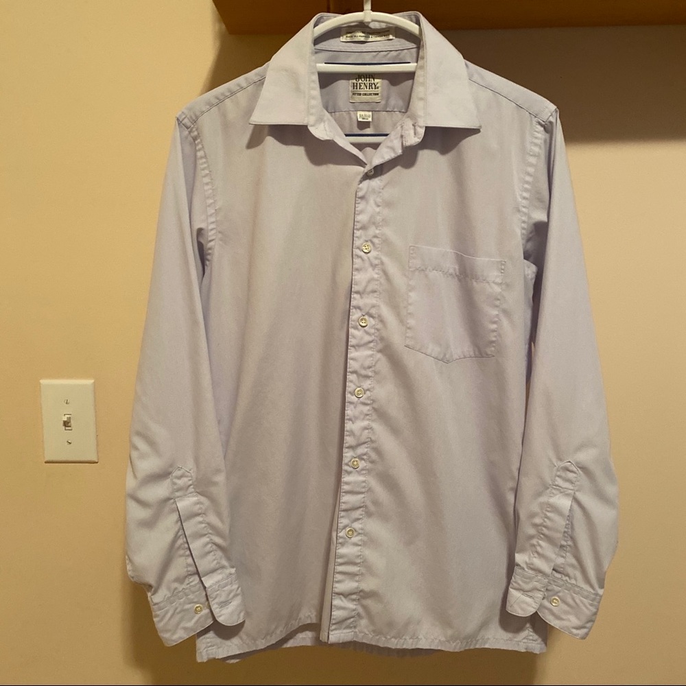 John Henry Light Blue Dress Shirt